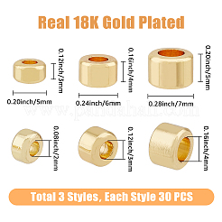 90 шт. 3-х стилевая стойка для гальванизации латунных бусин&nbsp;KK-HY0001-72