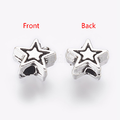 Perles en alliage de style tibétain&nbsp;TIBEB-01-AS-NR