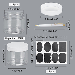 Contenitori di perline in plastica pet trasparente&nbsp;CON-PH0002-19B