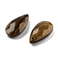 Colgantes de ojo de tigre naturales&nbsp;X-G-H007-08C