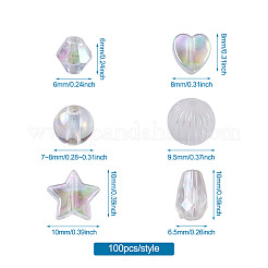 Transparente Acryl Perlen&nbsp;TACR-TA0001-11