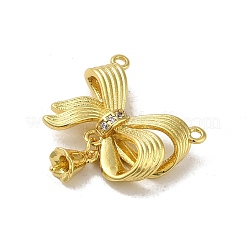 Покрытие стойки латунь микропаве прозрачные подвески из кубического циркония&nbsp;KK-H473-16G