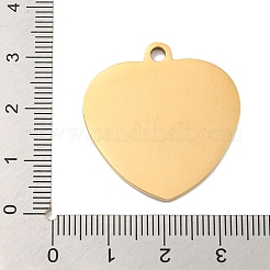 Pendentifs en acier inoxydable 201 avec placage sous vide PVD&nbsp;STAS-L079-25G-01