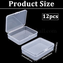 Boîtes de rangement en plastique transparent&nbsp;CON-PA0001-06B