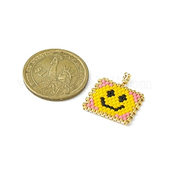 Perles de rocailles à motif de métier à tisser japonais Miyuki faites à la main&nbsp;PALLOY-MZ00122-03