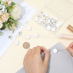 30 шт. пуговицы из искусственной кожи с 1 отверстиями на ножке&nbsp;BUTT-CL0001-01B-02