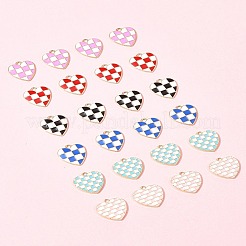 24шт 6 стиля подвески из сплава с эмалью&nbsp;ENAM-FS0002-37