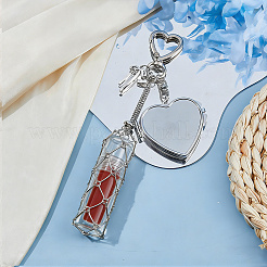 Decorazioni pendenti in lega a specchio e ferro&nbsp;HJEW-WH0068-90A