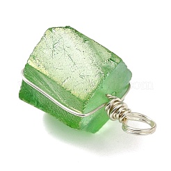 Подвески из гальванизированных самородков натурального кварца&nbsp;PALLOY-JF02931