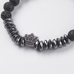 Синтетические браслеты из гематитового растяжения&nbsp;BJEW-I241-24A