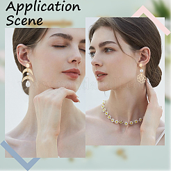 20 шт. латунные серьги-гвоздики&nbsp;KK-BBC0011-30