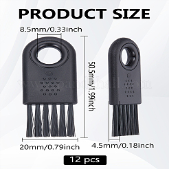 12шт пластиковая щеточка для чистки бритвы-триммера&nbsp;TOOL-LP0001-13