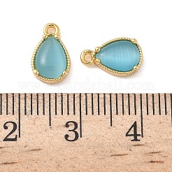 Латунные подвески из измельченного льда с кубическим цирконием&nbsp;KK-D024-26C-G