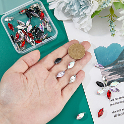 50шт 5 цвета подвески со стразами&nbsp;RGLA-DC0001-10