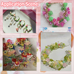 500шт 10 цвета акриловые колпачки для бусин&nbsp;TACR-SP0001-08