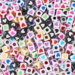900pcs 9 Farben undurchsichtige Acrylperlen&nbsp;OACR-TA0003-59