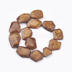 Fili di perline di pepite di magnesite naturale&nbsp;TURQ-L011-01