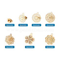 Фурнитура для сережек-гвоздиков из нержавеющей стали 304&nbsp;STAS-TA0004-31