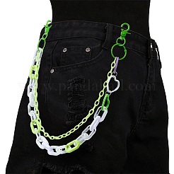Ceintures à chaîne double couche en alliage de cœur pour pantalons&nbsp;AJEW-WH20070-009