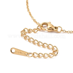 Collier pendentif lettre initiale d & o avec strass en cristal&nbsp;NJEW-A004-16G