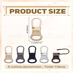 10 шт. железные сменные бегунки для молнии&nbsp;IFIN-LP0001-32