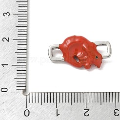 Ciondolo con connettori in ottone smaltato&nbsp;KK-CBA4231-01C-P