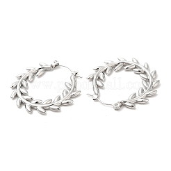 Некорневая нержавеющая сталь 304 серьги-кольца для женщин&nbsp;STAS-D084-21P