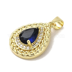 Латунные микро проложить кубического циркония подвески&nbsp;KK-C058-05G-02