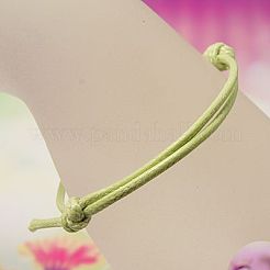 Création de bracelets en corde de polyester ciré coréen&nbsp;X-AJEW-JB00011-11