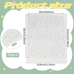 24 Stück Glas-Hotfix-Strass.&nbsp;DIY-FG0010-12