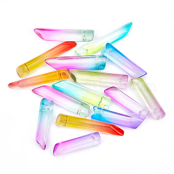 32 pz 8 colori pendenti in vetro bicolore&nbsp;GLAA-BC0001-13