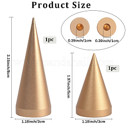 2 шт. 2-х стилевые подставки для колец из сплава&nbsp;RDIS-BBC0001-01G