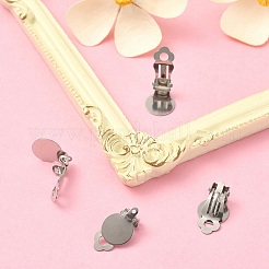 Фурнитура для сережек-клипс из нержавеющей стали 304&nbsp;STAS-YW0001-63P