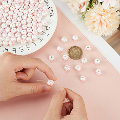 130 шт. фарфоровые бусины ручной работы с принтом&nbsp;PORC-ME0001-12