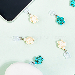 4 шт. 2-х цветные пластиковые мобильные пылезащитные заглушки&nbsp;HJEW-CN00014