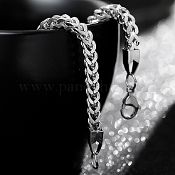 Braccialetti a maglie in acciaio inox con catene di carta&nbsp;PW-WGB56CD-01