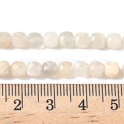 Натуральный белый лунный камень бисер пряди&nbsp;LS-G-I385-A01