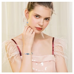 170шт 17 цвета гальванические стеклянные бусины&nbsp;EGLA-YW0005-59