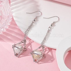 Латунные крючки с лотком&nbsp;EJEW-JE05394-02