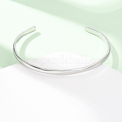 Браслеты-манжеты из нержавеющей стали 304 для женщин&nbsp;BJEW-Z146-05P