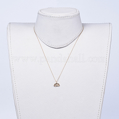 Collares colgantes de latón chapado en oro real de 18k&nbsp;NJEW-JN02421-01