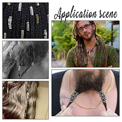 Манжеты из сплава для волос с покрытием&nbsp;OHAR-PH0001-20