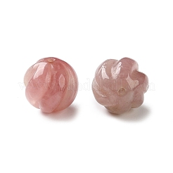 Cuentas talladas de cuarzo rosa natural de Madagascar&nbsp;GG-CBABD99-01A