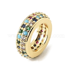 Perline zirconi micro pave  in ottone&nbsp;CU-CBA389D-04G-02