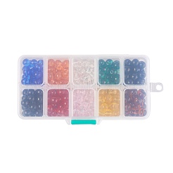 Perle di vetro trasparente 10 colori&nbsp;GLAA-JP0002-07-8mm