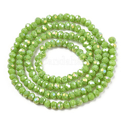 Стеклянные бусины с гальваническим покрытием &nbsp;EGLA-A034-P1mm-B24