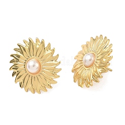 Pendientes de acero inoxidable 201&nbsp;EJEW-D354-08G-02