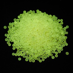 Perline rotonde di semi di vetro trasparente luminoso&nbsp;GLAA-F124-D10-B