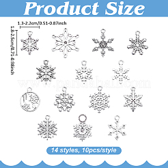 140шт 14 стиля подвески из сплава в тибетском стиле&nbsp;TIBEP-ME0001-16