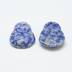 Pendentifs en jaspe tache bleue naturelle&nbsp;G-T122-15B-12